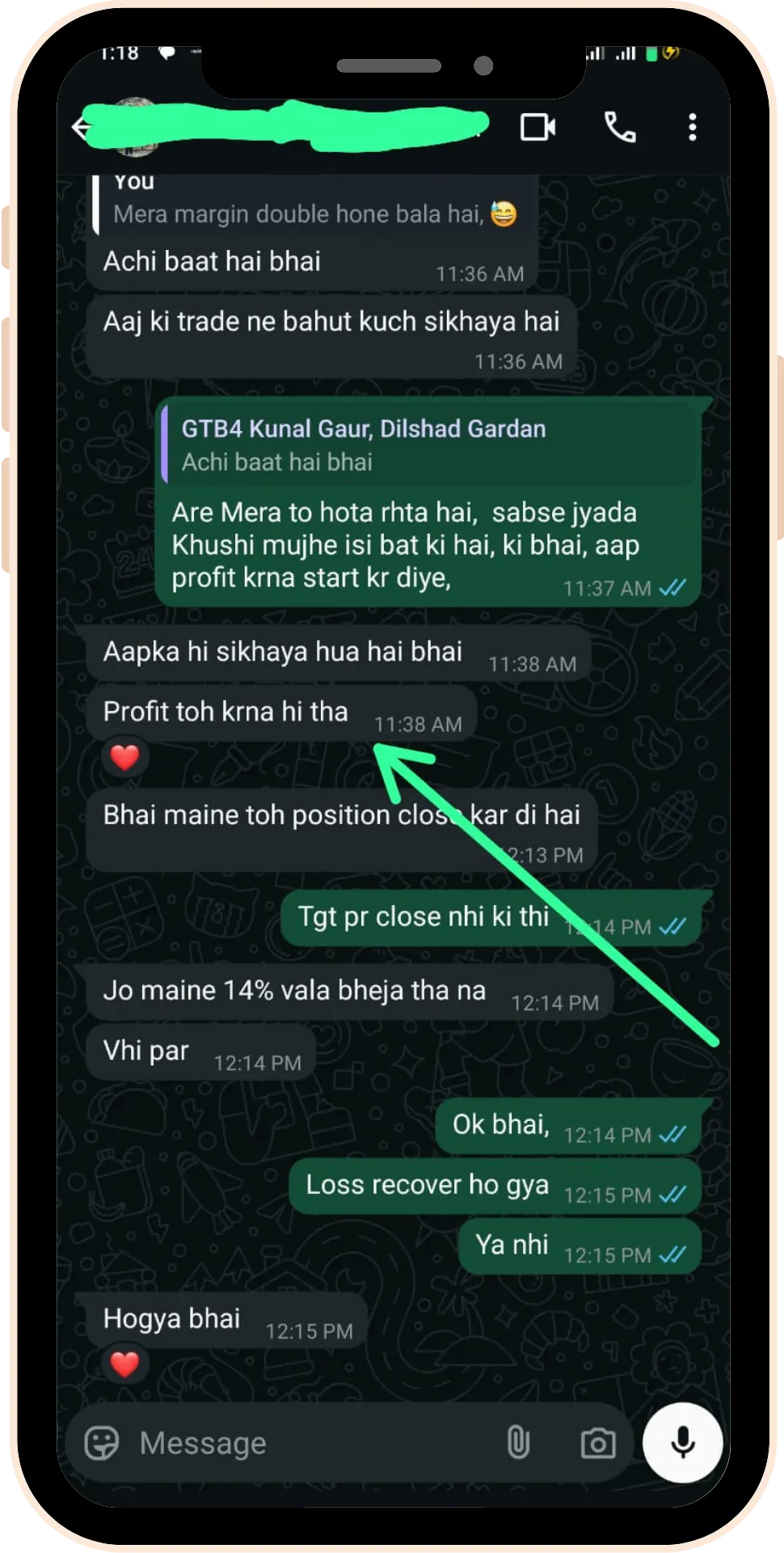 Real student earnings testimonial from share market academy