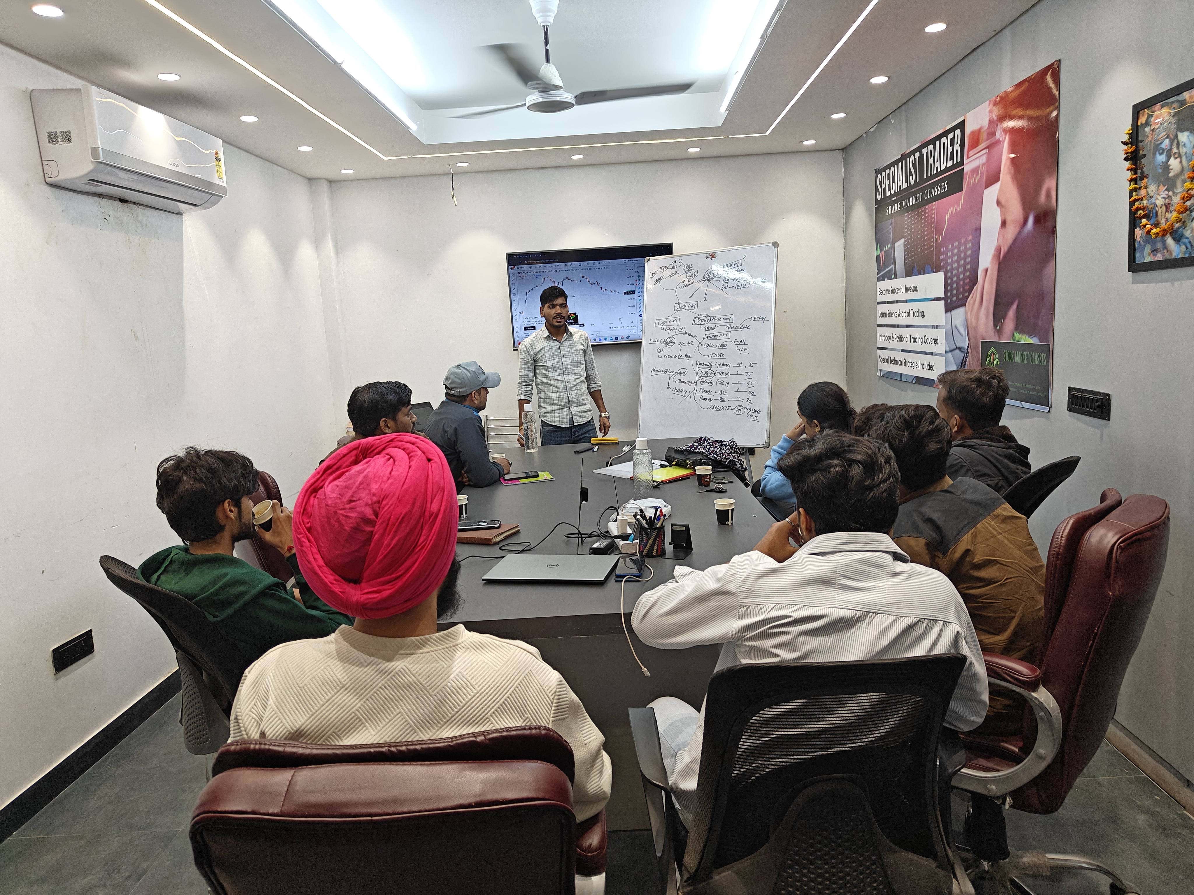 Professional workspace setup for trading sessions